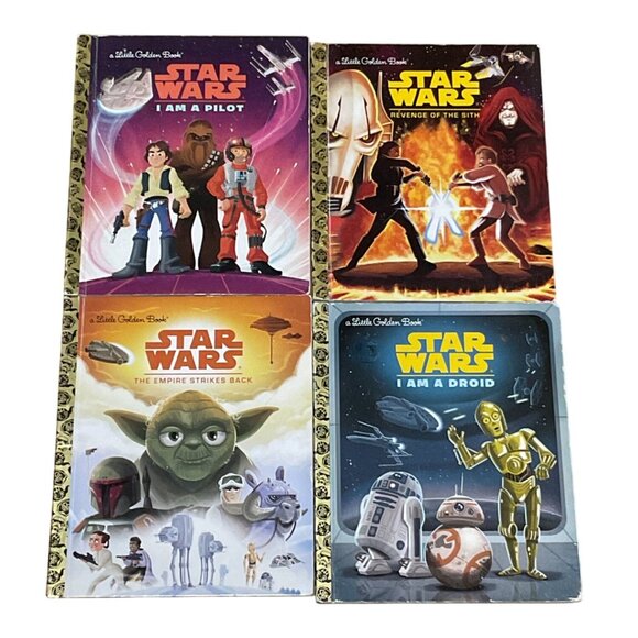 Star Wars Little Golden Books Set Of 4 Bundle Lot - Picture 1 of 6